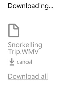 Progress indicators are non-existent when downloading email attachments. Screenshot: Robert C. Johnston
